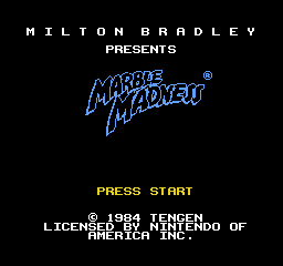 Marble Madness (USA) Title Screen
